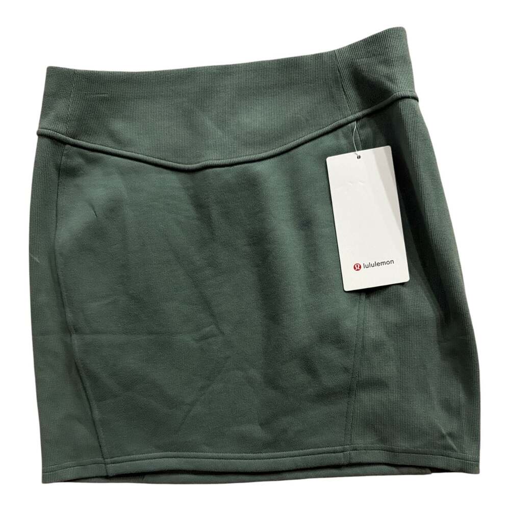Lululemon Scuba HR Mini Skirt in Grey Eucalyptus